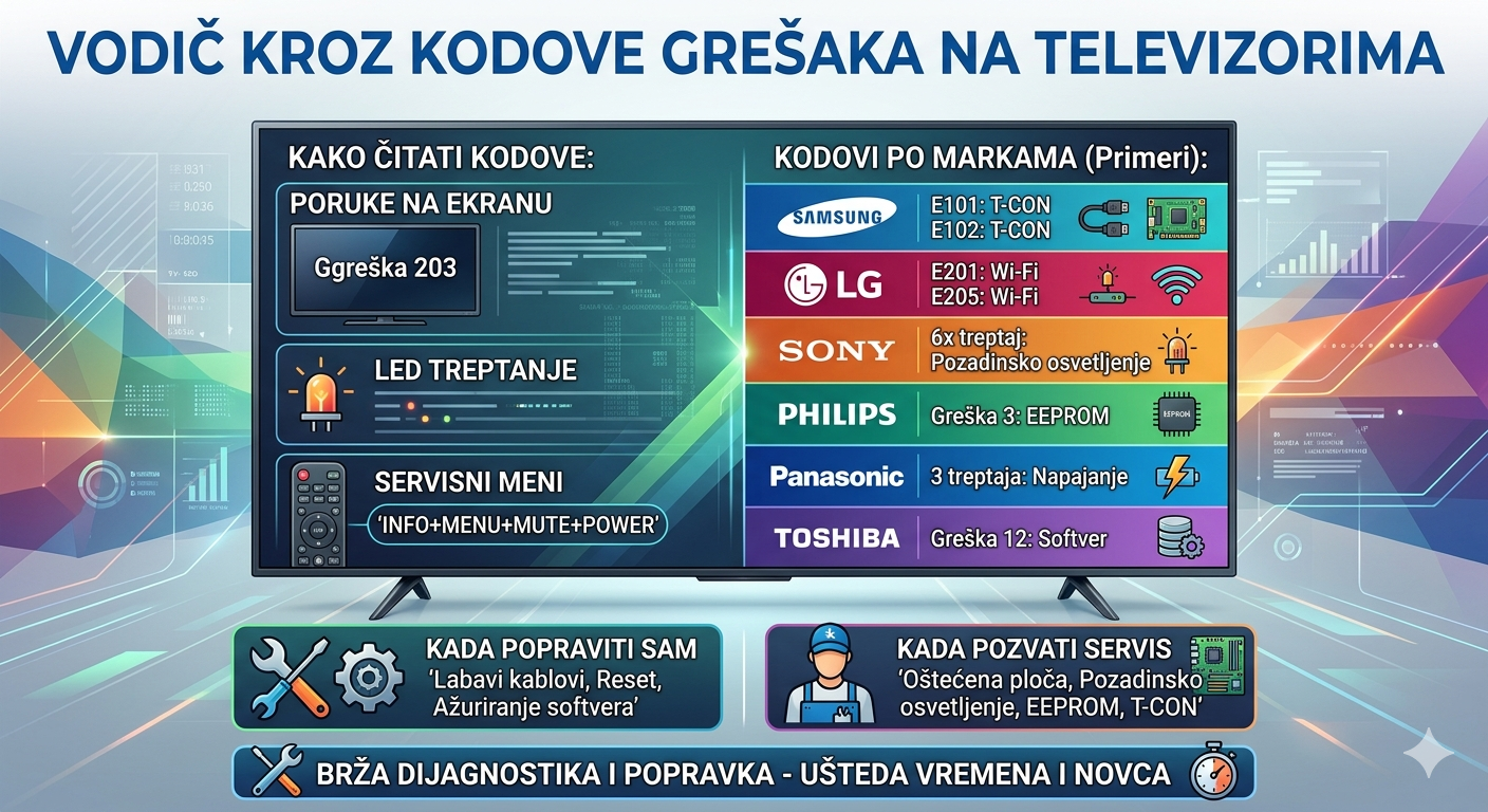 nina led popravka tv