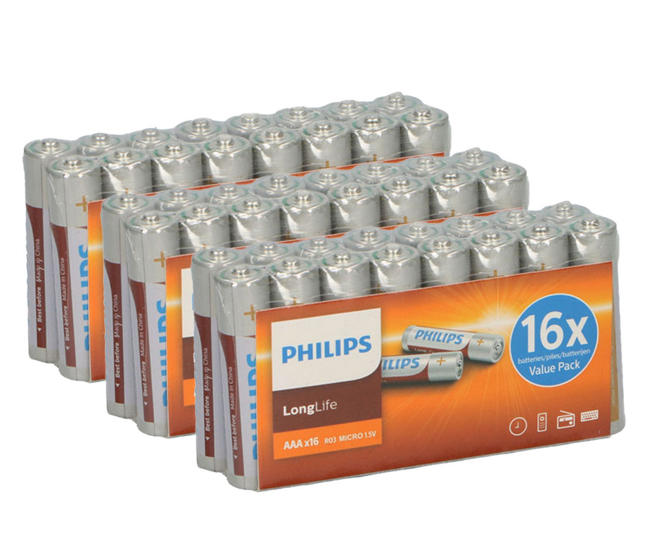 Philips Longlife Baterija (1/16) AAA