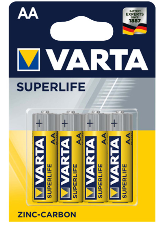 Varta SUPERLIFE cink-karbon baterije AA