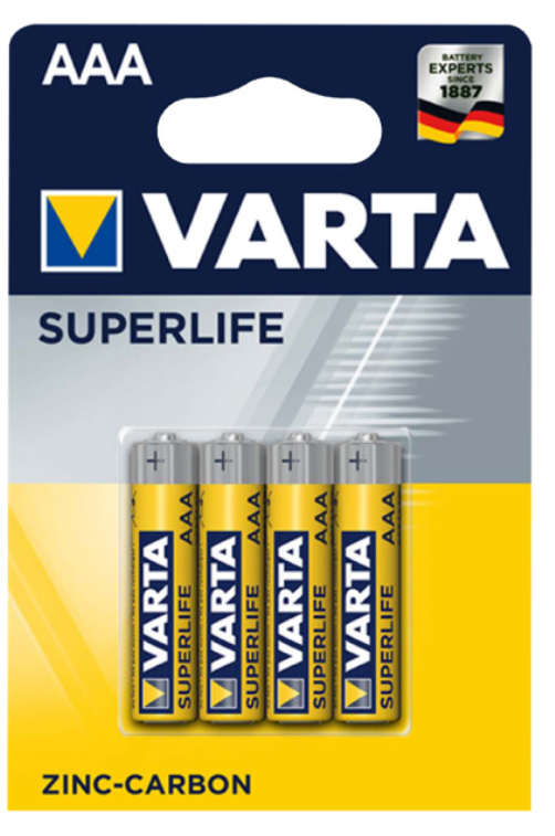 Varta SUPERLIFE cink-karbon baterije AAA