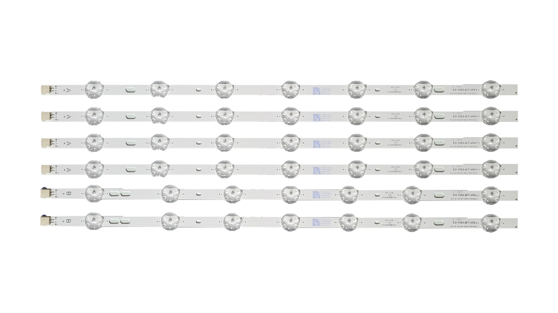 ES-1093, TOSHIBA 49U, VOX 49DSW LED TRAKE