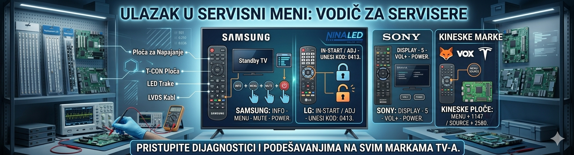 servisni meni tv