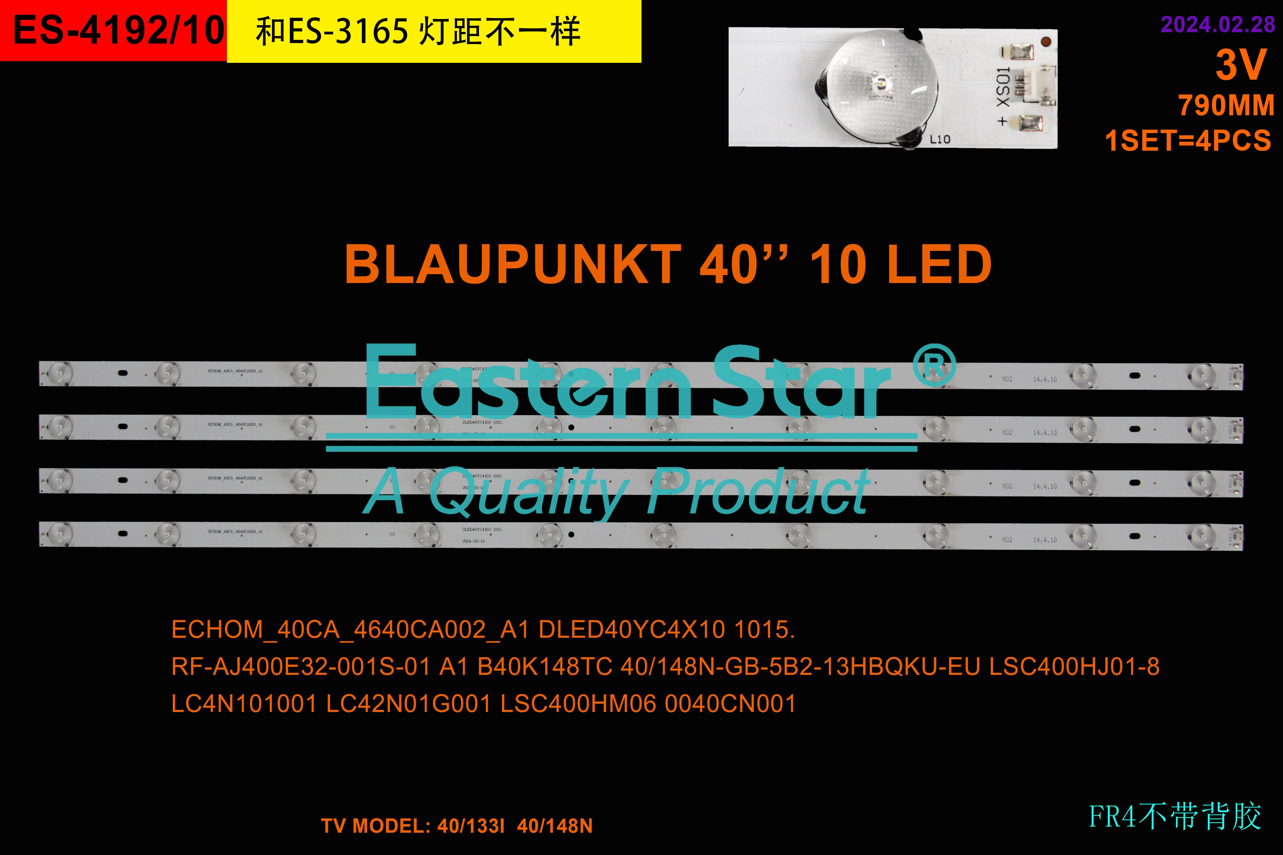 ES-4192 - BLAUPUNKT B40A133T2CI LED TRAKE