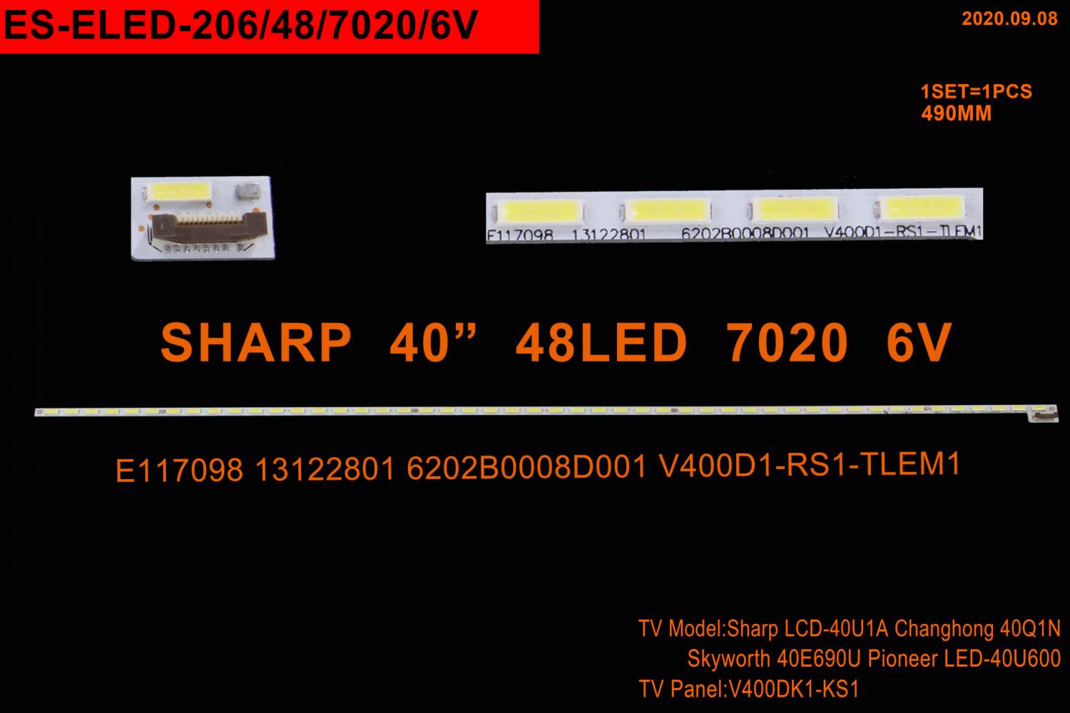 ES-ELED-206 FOX 40LE370 LED TRAKE